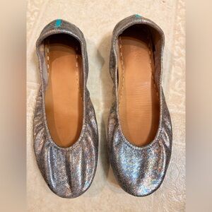 SOLD- Tieks - Love Potion (Shimmering Silver Flats)